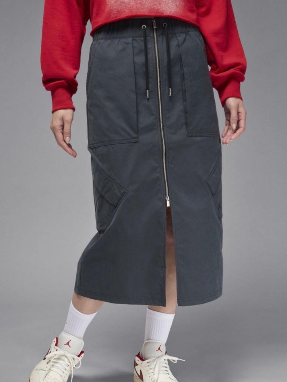 Jordan Chicago Skirt Gray Large NWT